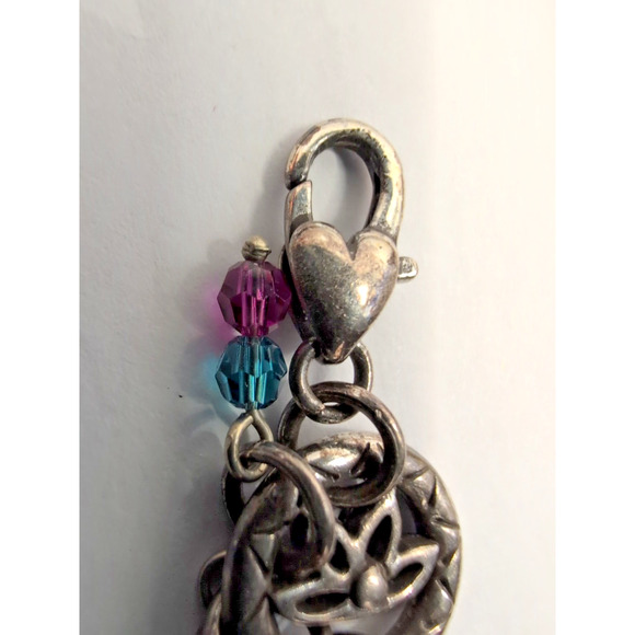 Brighton Chakra Charm Bead Bracelet Rare ! tarnished - Picture 6 of 12